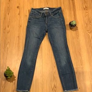 Loft 00 Petite Medium Wash modern skinny denim